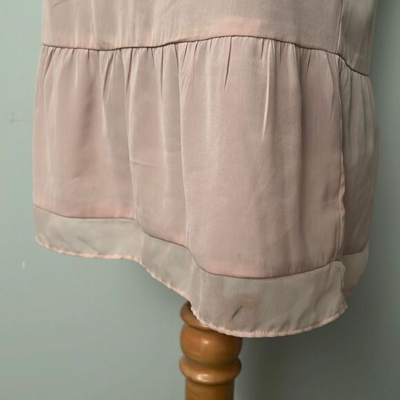 American Eagle Outfitters Pink Lace Front Sheer Tank - Picture 7 of 9